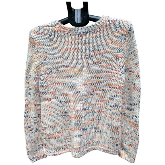 Gap ivory multicolor marled pullover sweater wool blend size Medium M - Picture 2 of 12